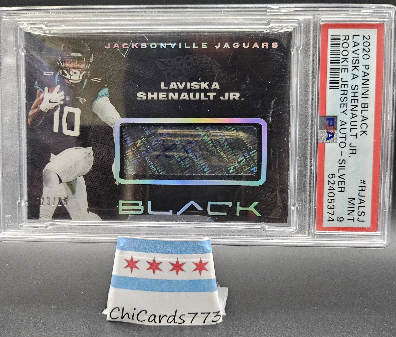 Laviska Shenault Jr. Panini Black Rookie Jersey Autographs #RJALSJ Silver