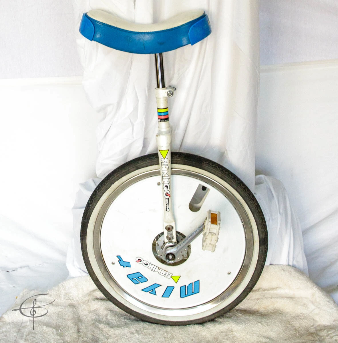 Rare Old School Miyata Flamingo Unicycle Blue Seat 18