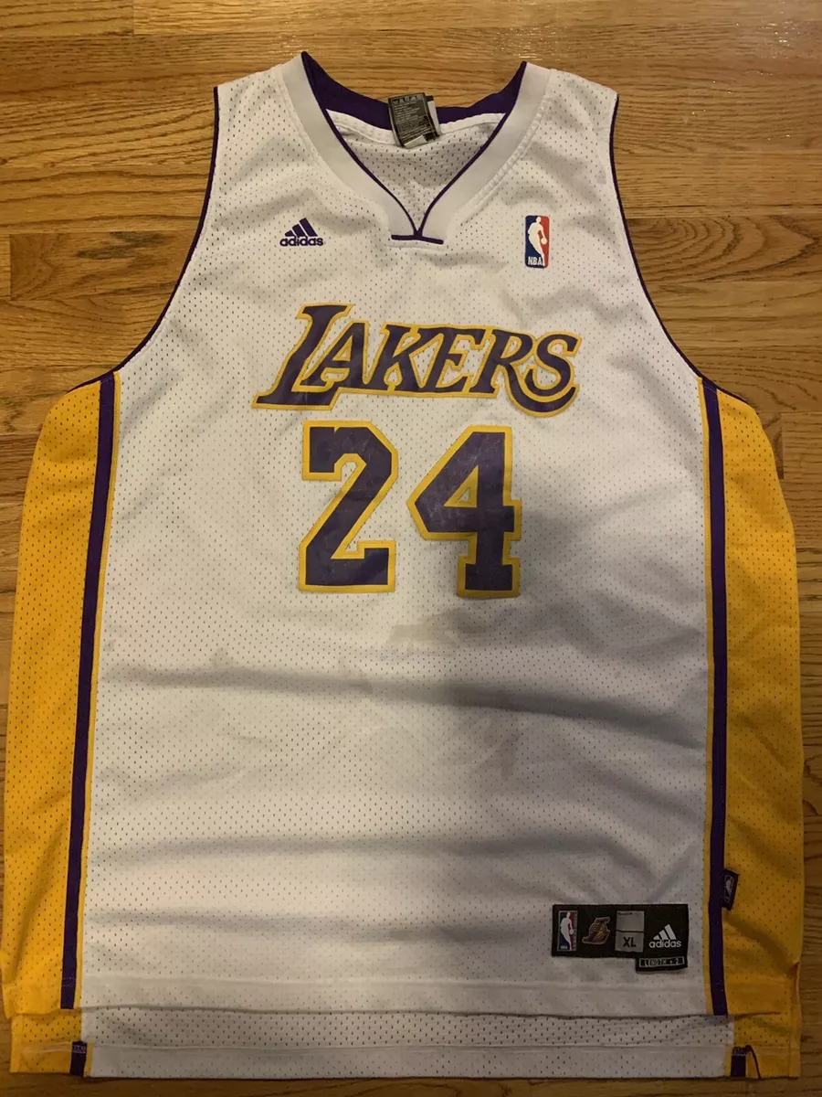 Kobe Bryant Los Angeles Lakers White Gold & Black Gold Jersey