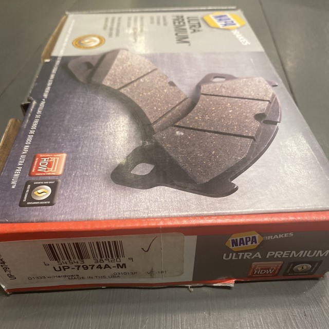 NAPA UP7974AM Ultra Premium SemiMetallic Brake Pads Front for sale