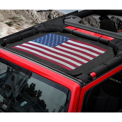 Mesh Bikini Top Cover Provides UV Protection Fit Jeep Wrangler JK JKU