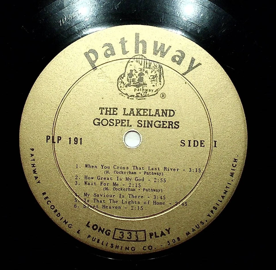 The Lakeland Gospel Singers When You Cross Last River Gospel Vinyl LP Record - Image 4 of 4