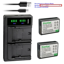 Kastar Battery LTD2 Charger for LP-E10 LC-E10 & Canon EOS Rebel T100 Camera