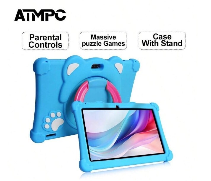 ATMPC Tablet for Kids, 10.1 Inch 32GB ROM/3GB RAM WiFi Android 13 