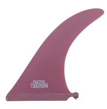 Longboard 9.5” Pacific Vibrations FIN SURFBOARD 4A template 9.5” Pink Fiberglass
