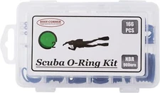 BUSY-CORNER 166 Pieces Scuba O-Ring Kit Scuba Diving Rubber Orings, for Dive Hos