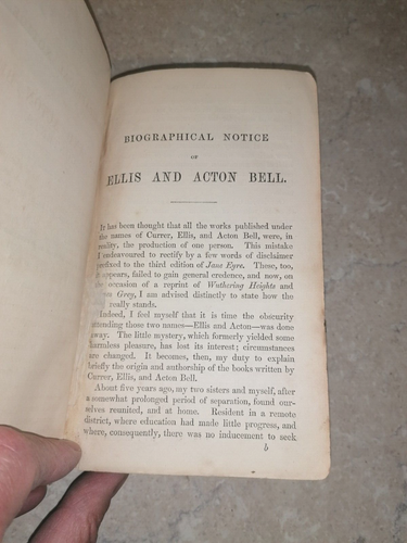 WUTHERING HEIGHTS - ELLIS BELL Emily Bronte RARE EARLY EDITION Smith Elder 1858 - Picture 7 of 17