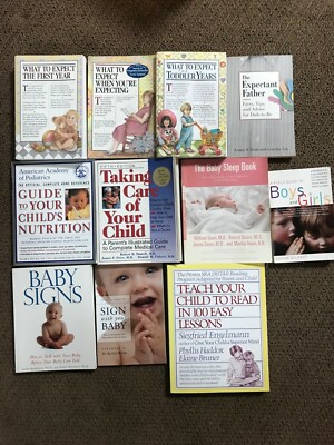 Lot of 11 pregnancy & baby care books incl. What to Expect When You're Expecting