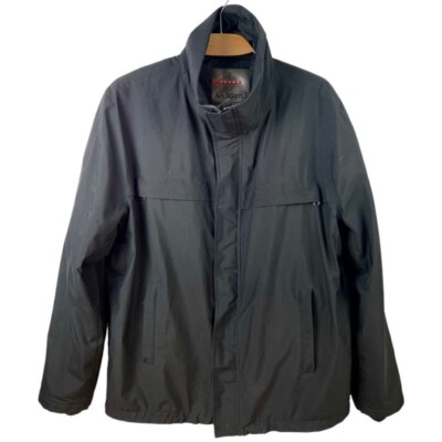 Prada Linea Rossa Black Technical Gore-Tex Jacket Size XL/ IT 54
