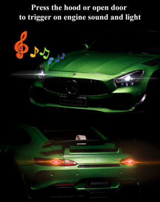 1:18 Diecast Vehicle for Mercedes AMG GT-R Model Car Toy