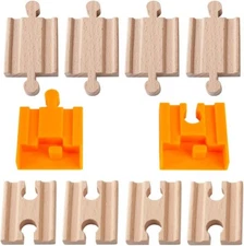 Male-Male Female-Female Wooden Train Track Adapters Fit Thomas Brio Chuggington