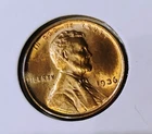 1936 P Lincoln Wheat Penny, Cent, Almost Uncirculated