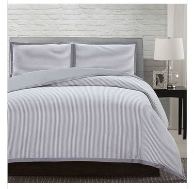 Modern Threads Seersucker 3-Piece 100-Percent Cotton King Duvet Set