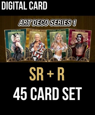 TOPPS SLAM ART DECO SERIES 1 SR BLUE MOTION +SR RED +RARE BLUE 45 CARD SET 2026