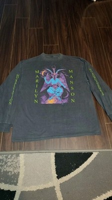 Marilyn Manson Shirt 1997 Vintage When I m God Everyone Dies Crewneck faded XL 