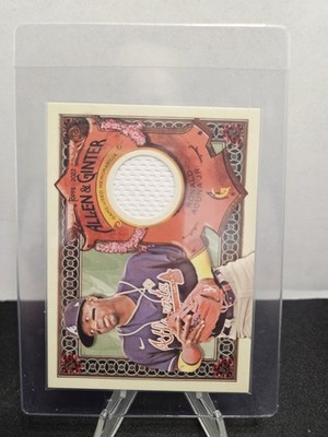 2022 Topps Allen & Ginter #AGRA-RAJ Ronald Acuña Jr. Full-Size Relics A Design