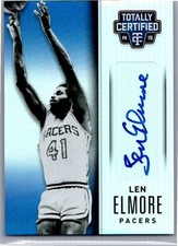 2014-15 Panini Totally Certified #TCS-LE Len Elmore Signatures Mirror #/25