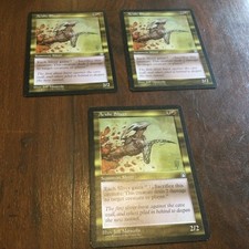 3 x acidic sliver magic the gathering collectable card game MTG