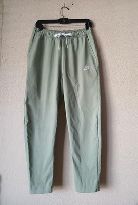 Nike Pants Mens Small Green Woven Drawstring Embroidered Swoosh Logo DX0623-388
