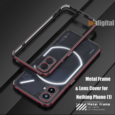 Hülle für Nothing Phone (1) Handy Schutz Tasche Phone Case Metal Frame LensCover