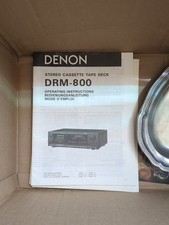 DENON DRM-800 Stereo Cassette Tape Deck Manual Operating Instructions