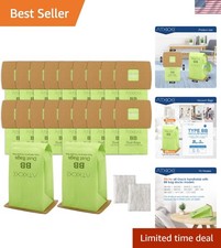 20 Pack Oreck Type BB Vacuum Bags with 2 Motor Filters - Ultimate Clean Solution