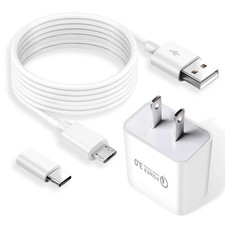 10 FT Charging Power Cable Cord 9V for Arlo Pro Pro2, Q, GO, 10 Feet, White