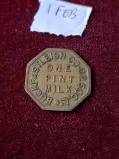 Buckfastleigh Coop Society Ltd 1 Pint Milk Token