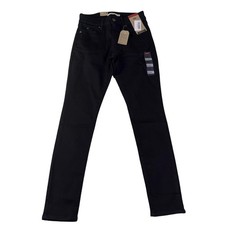 Levis 711 Jeans Womens 26x28 Black Skinny Denim Stretch Mid Rise Pants