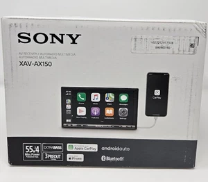 Sony XAV-AX150 6.95" Pommes CarPlay Voiture Bluetooth auto Android Stéréo avec Harness