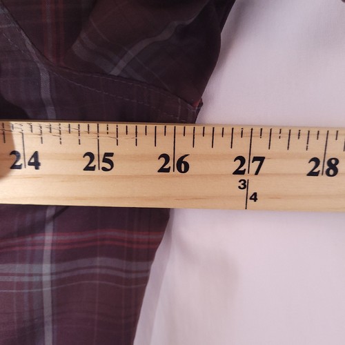 Kuhl Shirt Mens XL Plaid Burgundy Eluxur Hiking Outdoor - Picture 7 of 11