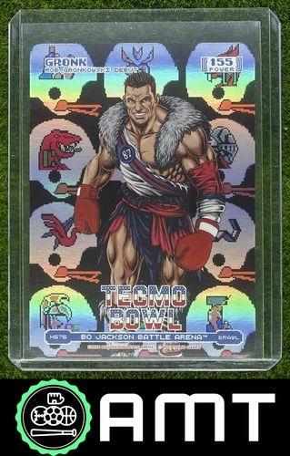 Gronk 2026 Bo Jackson Battle Arena Tecmo Bowl Battlefoil #H676 Rob Gronkowski