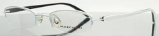 MARCHON M717 105 White Womens Oval Half Rim Eyeglasses 48-18-135 B:23