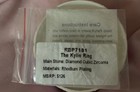 Bomb Party RARE RBP7181 The Kylie Ring Diamond CZ Rhodium Has Bag No Tag NEW — photo 4