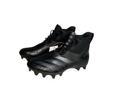 Adidas Adizero Chaos Lineman Football Cleats Triple Black Mens Sz 9 ID9103 NWOB