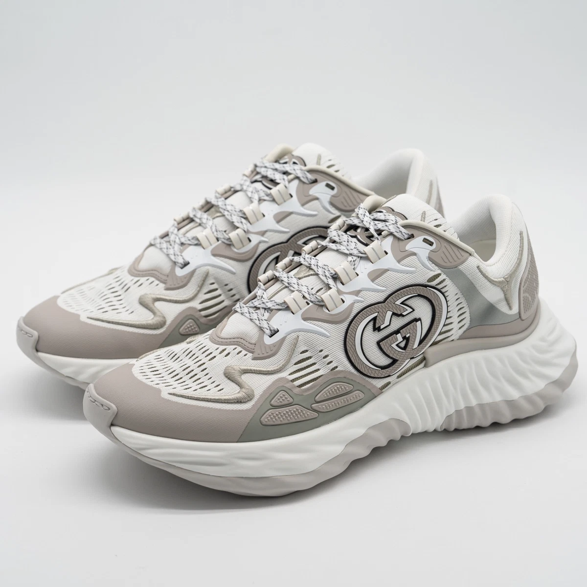 Gucci Ripple Sneaker White Grey for sale | eBay