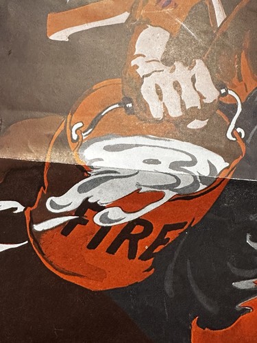 Striking Fire Safety Poster National Safety Council "Don't Go to Blazes" Mid Cen - Picture 12 of 13