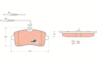 Trw Bremsbelagsatz Scheibenbremse Cotec GDB1594 FüR Sw 407 Peugeot Hdi 110 16V
