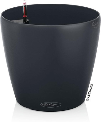 Lechuza 13204 Planter, Schiefergrau, 28.5 X 28.5 X 26 Cm