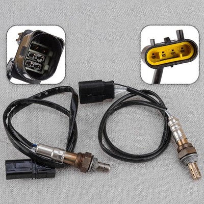 2Pcs Upper & Lower O2 Oxygen Sensor Fit for Fiat 500 1.4L L4 SOHC 2012-14.