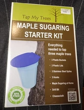 Tap My Trees - Maple Sugaring Plastic Bucket Starter Kit - Tap 3 Trees - NEW
