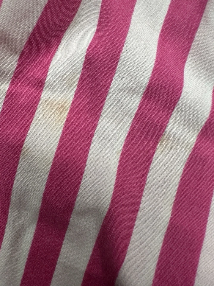 Vestido infantil vintage Kelly's meninas tamanho 7 rosa floral primavera verão listrado sorvete - Imagem 2 de 4