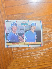 1988 Fleer #641 Mark Grace / Darrin Jackson RC Rookie Card Chicago Cubs. rookie card picture