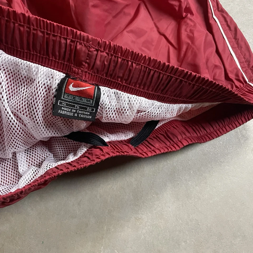 Nike Vintage 90s Alabama Windbreaker Pants Track Crimson Tide XL Team Y2K Lined - Image 3 of 4