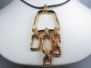 Authentic Nina Ricci Gold Plated Necklace 16-18" Length - 7646