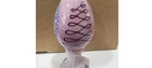 Fenton Glass Egg - 1999 Floral and Scroll