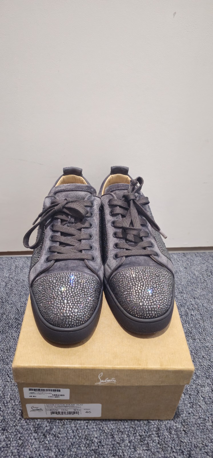 Christian Louboutin Louis Junior Strass Flat. UK 12/ EU 46 image 3