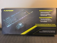 Flagpower Gaming Keyboard And Mouse Combo, New
