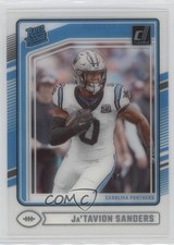 2024 Panini Clearly Donruss Rated Rookie Ja'Tavion Sanders #81 16wc
