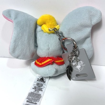Disney Parks Dumbo Plush with Feather Keychain Bag Charm | eBay
